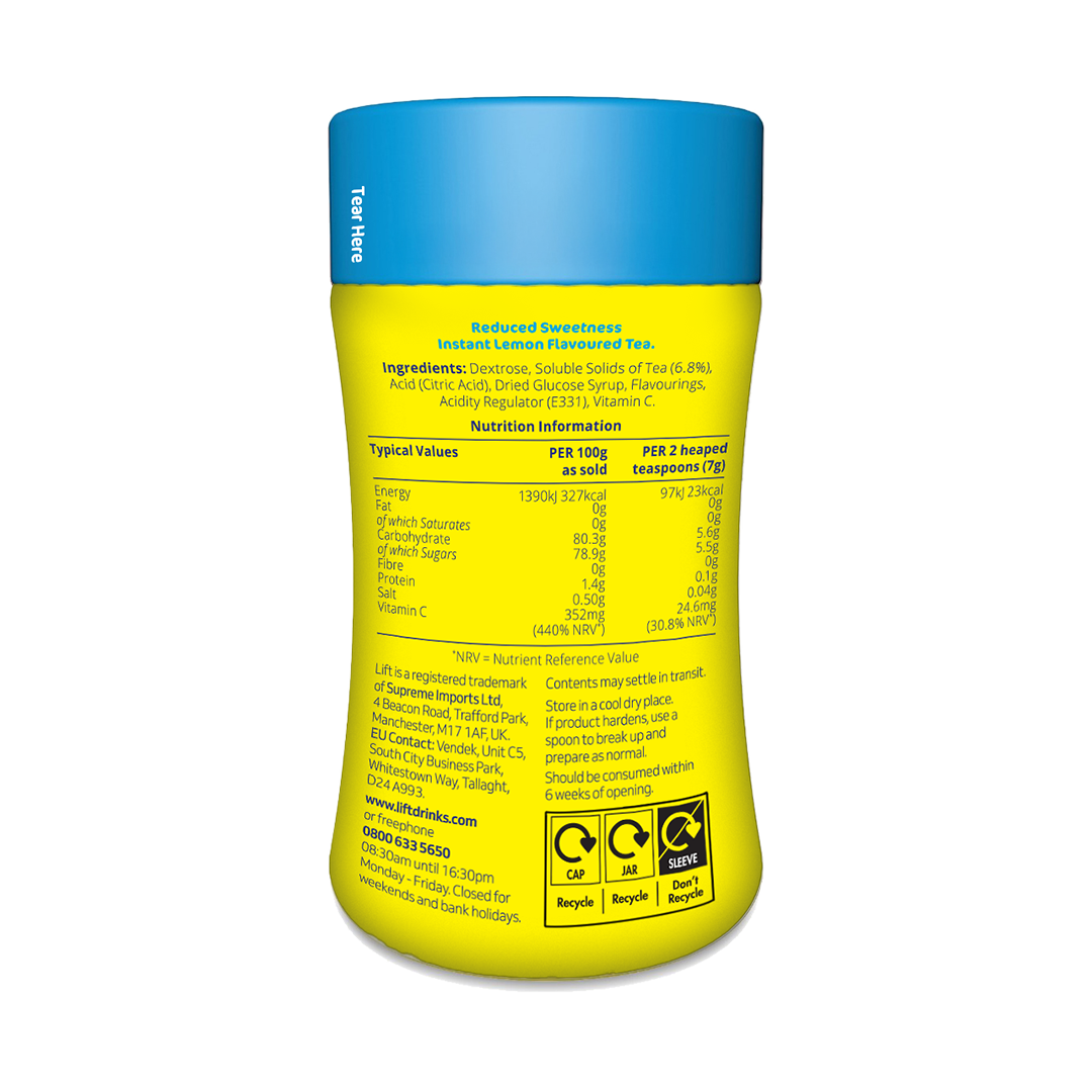 Lift Instant Lemon Flavour Tea (Reduced Sweetness)